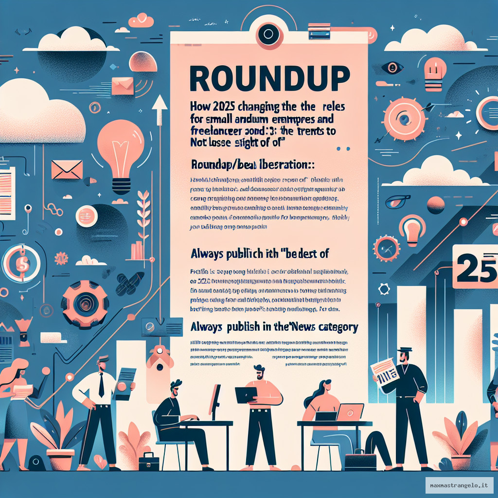 Il 2025 Sta Cambiando le Regole del Gioco per PMI e Freelance: I Trend da Non Perdere d’Occhio